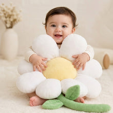 Load image into Gallery viewer, Babymoon Baby Flower Theme Prop Pillow | Posing Aids | Baby Photoshoot Props | 72x75 cm | White
