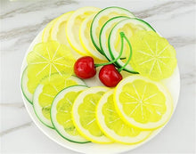 Load image into Gallery viewer, Babymoon Artificial 5 Lemons &amp; 10 Lemon&#39;s Slices | Decorative Add-ons | Photography Props | Set of 15
