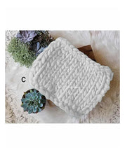 Load image into Gallery viewer, Babymoon Marino Wool Knit Throw Basket Filler Blanket Baby Photography Photoshoot Props
