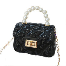 Load image into Gallery viewer, Babymoon Kids Jelly Sling Purse Fashion Handbag (9x13x5 CM) – Black
