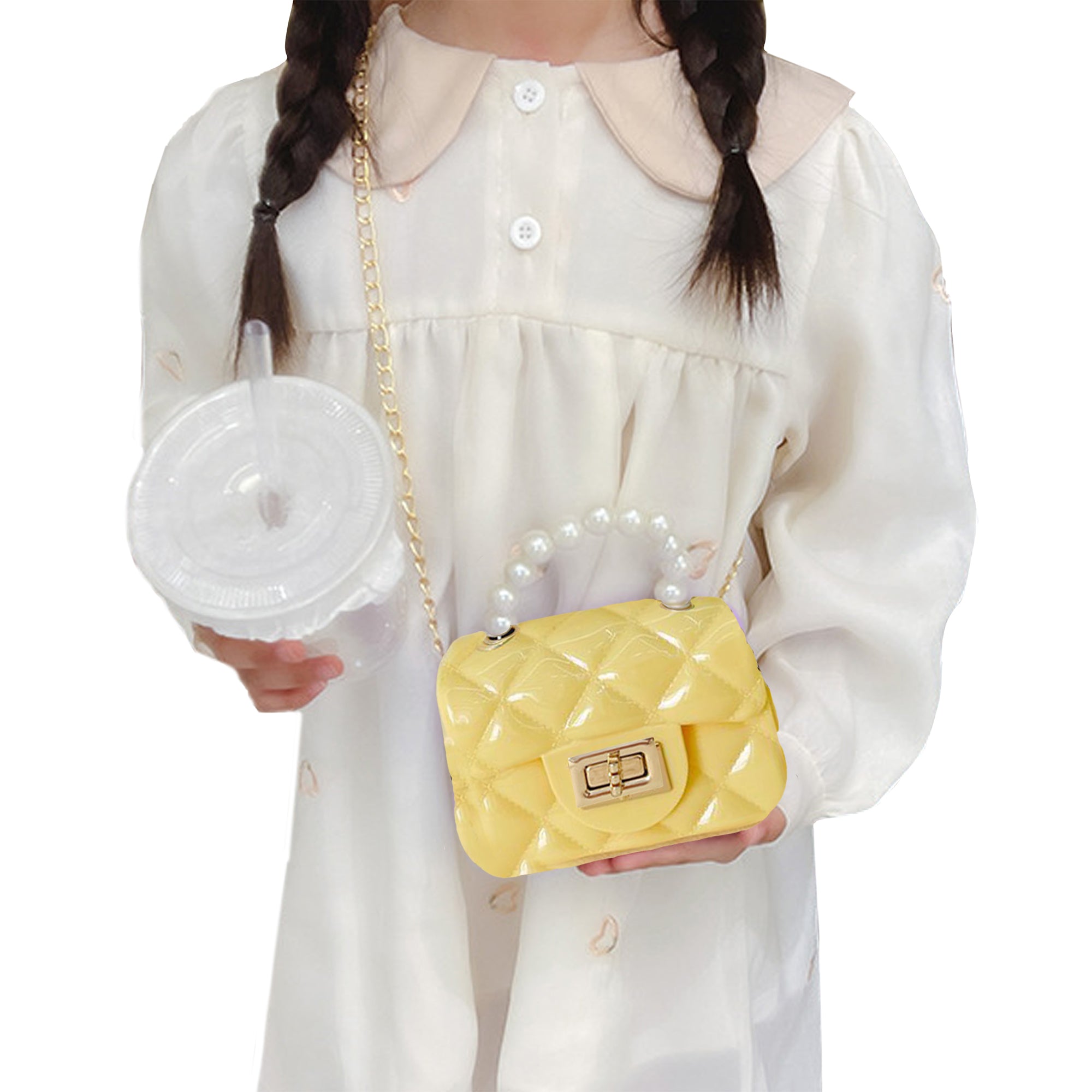 Bunny Handbag For Toddler Girls - Cute Yellow Kids Purse For Preschool & Play Dates