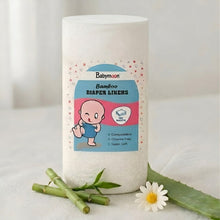 Load image into Gallery viewer, Babymoon Disposable Flushable Diaper Liners | Biodegradable Bamboo Nappy Diaper Liners
