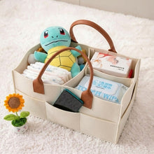 Load image into Gallery viewer, Babymoon Baby Products Caddy Diaper Organiser Bag | Multifunctional Travel Diaper Backpack Baby Wipes Felt Storage, Nursery, Foldable and Portable
