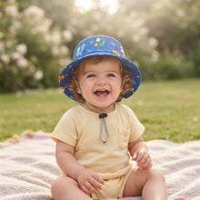 Load image into Gallery viewer, Babymoon Dinosaur Baby Boys Girls Kids Summer Cap with Head String Sun Beach Hat | Blue | 2-6 Year
