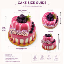 Load image into Gallery viewer, Babymoon Artificial Simulation Large Double-Tier Berries Barbie Cake Model for Baby Photoshoot Props | Decorative Add-ons
