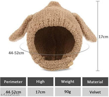 Load image into Gallery viewer, Babymoon Baby Rabbit Winter Ear Protection Cap Kids Hat Boys Girls Cap | 1-2Y | Brown
