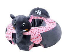 Load image into Gallery viewer, Babymoon Elephant Plush Kids Sofa Seat Couch (Grey)
