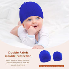 Load image into Gallery viewer, Babymoon Stretchable Pullover Baby Hat Caps | 3-12 Months | Blue
