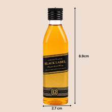 Load image into Gallery viewer, Babymoon Miniature Artificial Whiskey Bottle Model (8.9cm), Mini Empty Glass Art Bottle Showpiece | Fake Bottle Cake Topper Decoration | Food, Studio &amp; Baby Photoshoot | Decorative Add-ons

