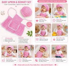 Load image into Gallery viewer, Babymoon Chef New Born Baby Photography Shoot Props Costume - Pink
