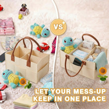 Load image into Gallery viewer, Babymoon Baby Products Caddy Diaper Organiser Bag | Multifunctional Travel Diaper Backpack Baby Wipes Felt Storage, Nursery, Foldable and Portable
