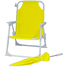 Load image into Gallery viewer, Babymoon Beach Lounge Chair with Umbrella Baby Photography Props - Yellow
