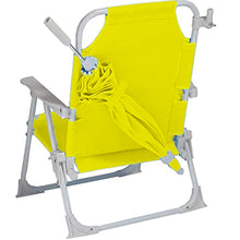 Load image into Gallery viewer, Babymoon Beach Lounge Chair with Umbrella Baby Photography Props - Yellow
