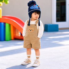 Load image into Gallery viewer, Babymoon Baby Dinosaur Design Cap with String Winter Kids Hat Boys Girls Caps | Darkblue | 1-15 Years (Copy)

