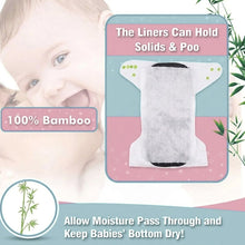 Load image into Gallery viewer, Babymoon Disposable Flushable Diaper Liners | Biodegradable Bamboo Nappy Diaper Liners
