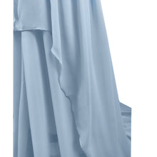 Load image into Gallery viewer, Babymoon Lace Leaky Shoulder Maternity Gown Dress - Blue
