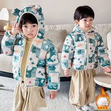 Load image into Gallery viewer, Babymoon Stylish Winter Baby Boys &amp; Girls Jacket Kids Sweater Cardigan | Dinosaur Green
