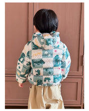 Load image into Gallery viewer, Babymoon Stylish Winter Baby Boys &amp; Girls Jacket Kids Sweater Cardigan | Dinosaur Green
