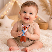 Load image into Gallery viewer, Babymoon Fox (17 Cm) Handmade Knitted Stuffed Animal Baby Kids Photography Shoot Props Organic Toys
