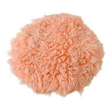 Load image into Gallery viewer, Babymoon 30CM | Round Wool Flokati Fur Blanket | Photoshoot Props | Orange
