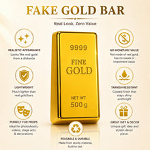 Load image into Gallery viewer, Babymoon Artificial Gold Bar Bullion Prop for Baby Photoshoot Props  | Decorative Add-ons

