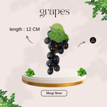 Load image into Gallery viewer, Babymoon | Set of 6 | Mix Simulation Fake Grapes | Artificial Plastic Model | Ornament Decoration | Photography Props Basket Display Filler Vegetables
