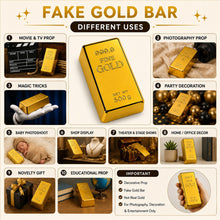 Load image into Gallery viewer, Babymoon Artificial Gold Bar Bullion Prop for Baby Photoshoot Props  | Decorative Add-ons
