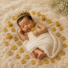 Load image into Gallery viewer, Babymoon 100pcs Gold Pirate Treasure Coins (3.2cm) for Baby Photoshoot Props, Kids | Decorative Add-ons
