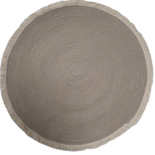 Load image into Gallery viewer, Babymoon Large Hand Woven Boho Jute Macramé Mat Layer
