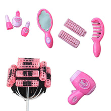 Load image into Gallery viewer, Babymoon  Spa Set Up | Spa Costume Set, Posing Chair and Hair Curler Wig with Hair Dressing &amp; Make up Kit | Baby Photography Props Setup | Pink
