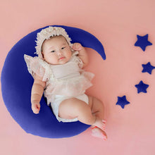 Load image into Gallery viewer, Babymoon Stars &amp; Moon Posing Photography Props | Blue | 6 Pieces
