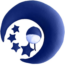 Load image into Gallery viewer, Babymoon Stars &amp; Moon Posing Photography Props | Blue | 6 Pieces
