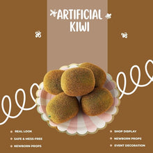 Load image into Gallery viewer, Babymoon | Set of 6 | Mix Simulation Fake Kiwi | Artificial Plastic Model | Ornament Decoration | Photography Props Basket Display Filler Vegetables

