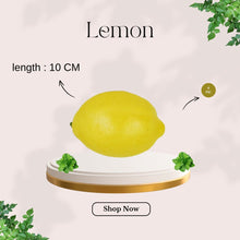 Load image into Gallery viewer, Babymoon | Set of 6 | Mix Simulation Fake Lemon | Artificial Plastic Model | Ornament Decoration | Photography Props Basket Display Filler Vegetables
