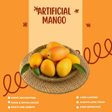 Load image into Gallery viewer, Babymoon | Set of 6 | Mix Simulation Fake Mango | Artificial Plastic Model | Ornament Decoration | Photography Props Basket Display Filler Vegetables
