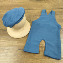 Load image into Gallery viewer, Babymoon | Set of 2 | French Cap &amp; Pant | Baby Photography Props | Costume | Blue
