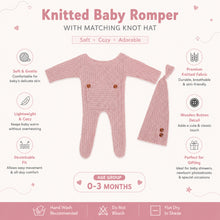 Load image into Gallery viewer, Babymoon Stretchable Bodysuit &amp; Cap New Born Outfits Costumes | Pink | 0-1 Month
