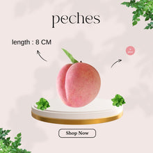 Load image into Gallery viewer, Babymoon | Set of 6 | Mix Simulation Fake Peach | Artificial Plastic Model | Ornament Decoration | Photography Props Basket Display Filler Vegetables
