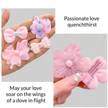 Load image into Gallery viewer, Babymoon Fusion Flower 10pcs Hairclips Hair Accessories Set | Pink
