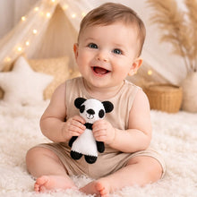 Load image into Gallery viewer, Babymoon Panda (17 Cm) Handmade Knitted Stuffed Animal Baby Kids Photography Shoot Props Organic Toys
