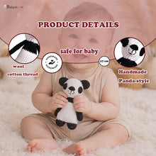 Load image into Gallery viewer, Babymoon Panda (17 Cm) Handmade Knitted Stuffed Animal Baby Kids Photography Shoot Props Organic Toys
