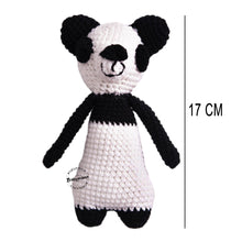 Load image into Gallery viewer, Babymoon Panda (17 Cm) Handmade Knitted Stuffed Animal Baby Kids Photography Shoot Props Organic Toys

