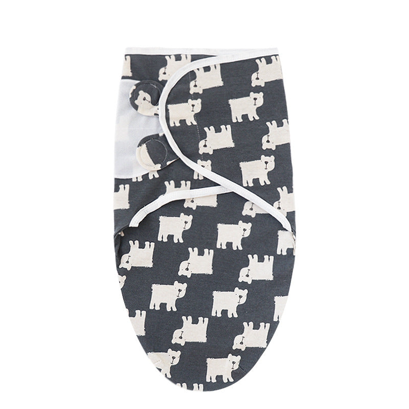 Babymoon Cotton Baby Swaddle | Wrapping Blanket | Baby Sleeping Wrap | New-Born Swaddle Wrap | 0-3Months | Polar Bear