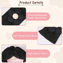 Load image into Gallery viewer, Babymoon Set of 3 | Baby Stretchable Belt Flower Hairband for Baby Girl | Hair Accessories| Baby Headband for Girls | 0-6 yrs, Red,Black,Yellow
