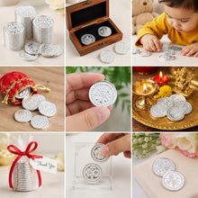 Load image into Gallery viewer, Babymoon 100pcs Silver Pirate Treasure Coins (3.2cm) for Baby Photoshoot Props, Kids | Decorative Add-ons
