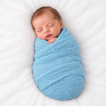 Load image into Gallery viewer, Babymoon Mohair Stretchble Baby Photography Shoot Wrap Cloth - Sky Blue
