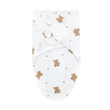 Load image into Gallery viewer, Babymoon Cotton Baby Swaddle | Wrapping Blanket | Baby Sleeping Wrap | New-Born Swaddle Wrap | 0-3Months | Teddy Bear
