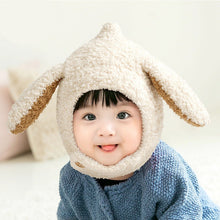 Load image into Gallery viewer, Babymoon Baby Rabbit Winter Ear Protection Cap Kids Hat Boys Girls Cap | 1-2Y | Beige
