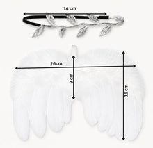 Load image into Gallery viewer, Babymoon Feather Wings New Born Baby Photography Shoot Props Costumes - White
