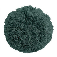 Load image into Gallery viewer, Babymoon (60CM) Round Wool Flokati Fur Blanket Photoshoot Props - Dark Green
